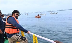 Pawan Kalyan vents anger overofficials on pollution in Godavari River