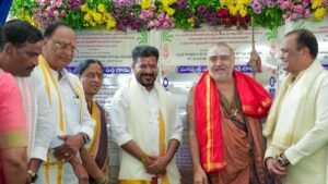 Revanth lays foundation for99.55 Cr development works at Yadagirigutta