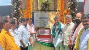 3 States Chief Ministers inaugurated New spillway gates of the Tungabhadra Dam