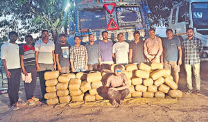 Telangana Eagle Force team seized 500 Kg Ganja